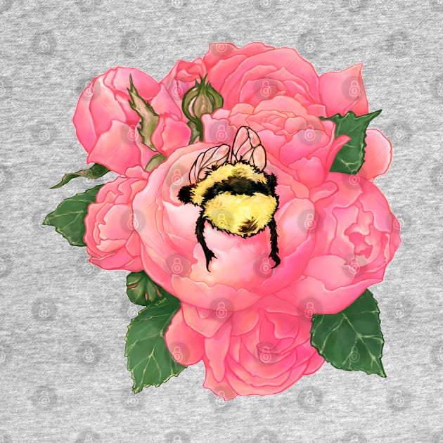 Honeybee in Rose by KikoeART